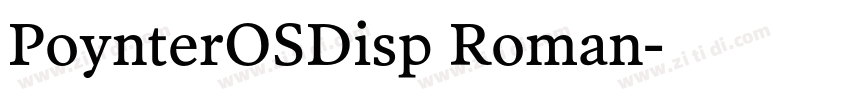 PoynterOSDisp Roman字体转换